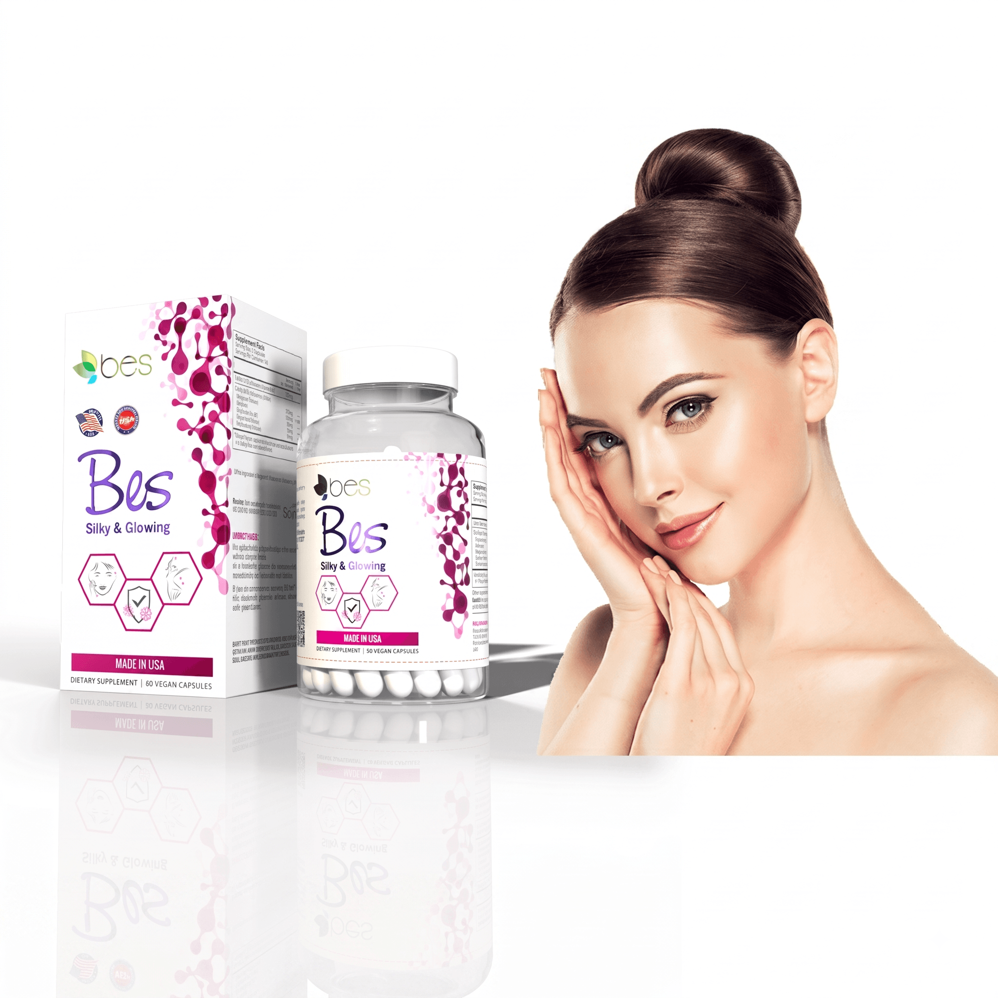 BES Silky & Glowing product and model